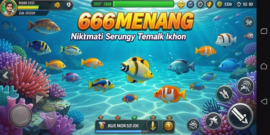 Gameplay seru menembak ikan di 666MENANG.