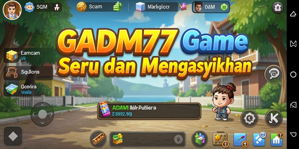 Tampilan gameplay seru di ADAM77 dengan karakter yang berkembang.