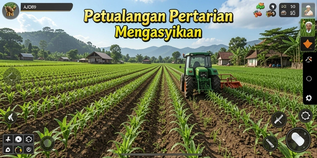 Tampilan menarik dari gameplay AJO89 yang menggugah selera bertani.