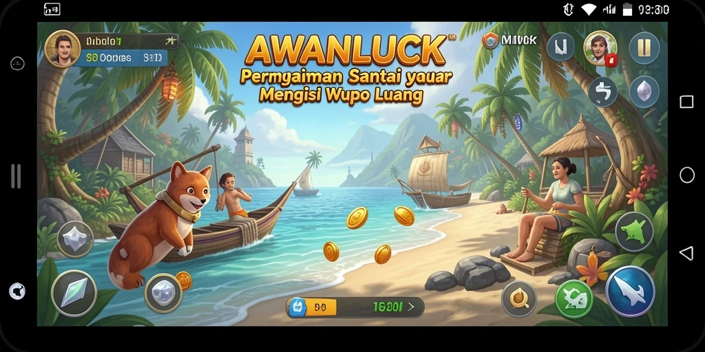 Screenshot utama AWANLUCK menampilkan gameplay yang menarik dan penuh warna.