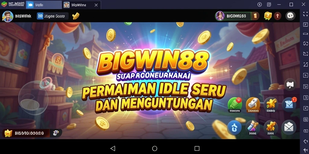 Tangkapan layar gameplay <strong>BIGWIN88</strong> menunjukkan aksi seru dan fitur Idle yang menarik.