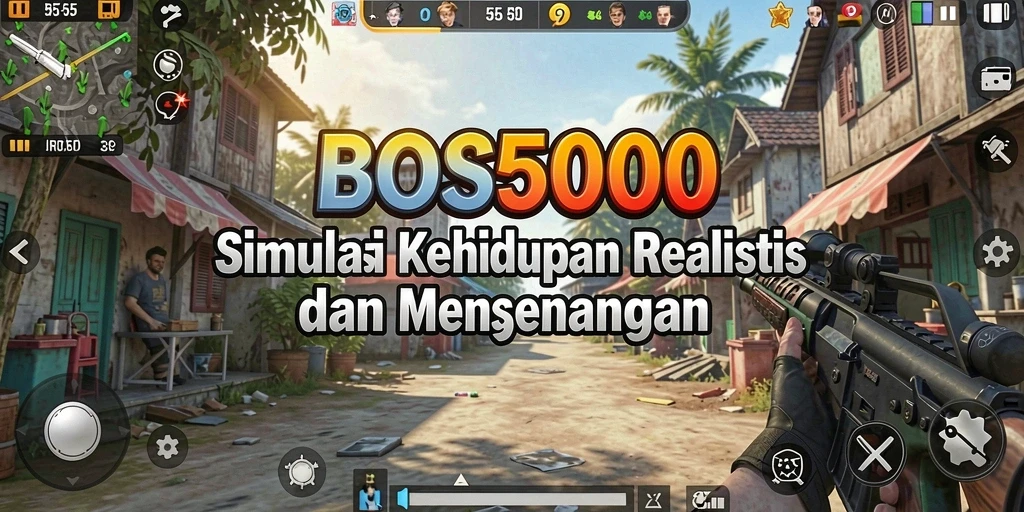 Tampilan permainan BOS5000 yang menarik dan penuh warna.