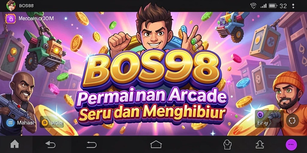 Tampilan gameplay <strong>BOS88</strong> yang penuh warna dan seru.