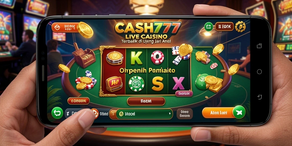 Tampilan gameplay Live Casino yang seru dan interaktif di CASH777.
