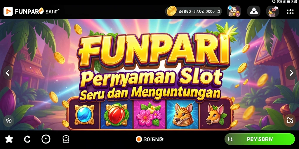 Tampilan gameplay seru dari permainan slot FUNPARI.
