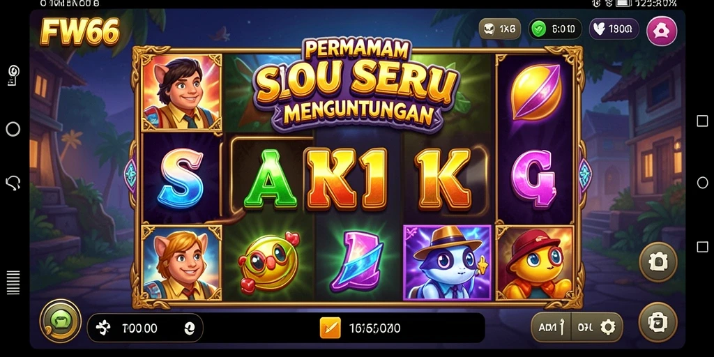 Tampilan gameplay FW66 yang seru dan penuh warna.
