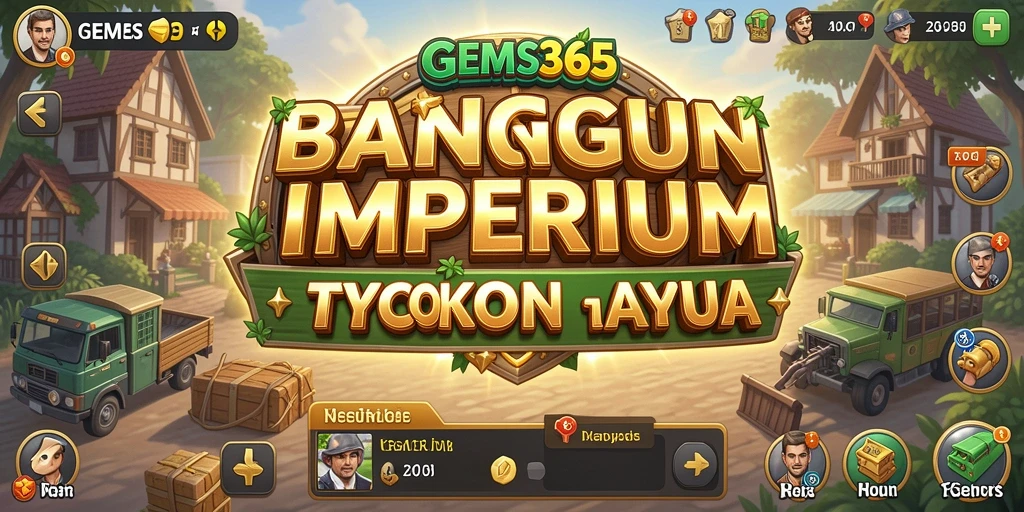 Gameplay GEMS365 menampilkan manajemen bisnis yang mendebarkan dan strategis.