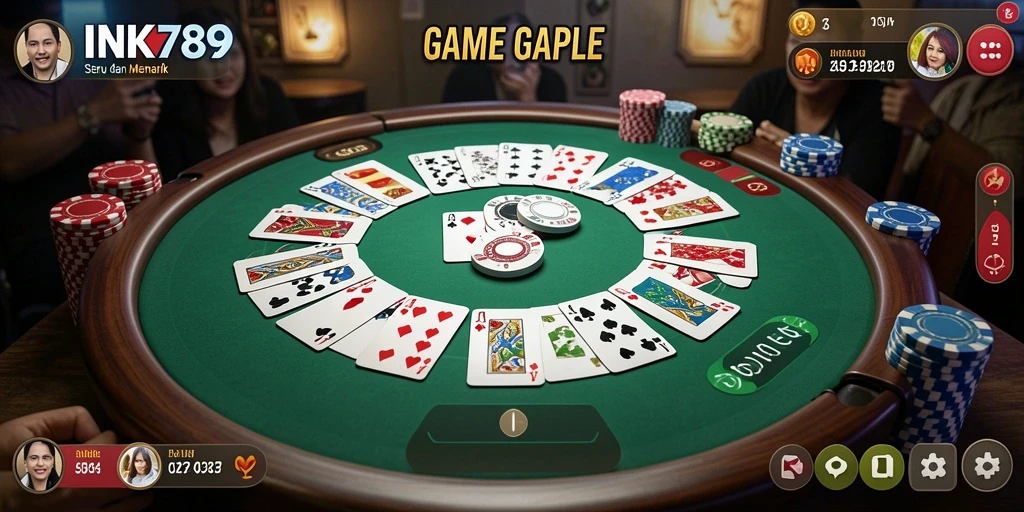 Screenshot gameplay Gaple yang menarik di INK789.