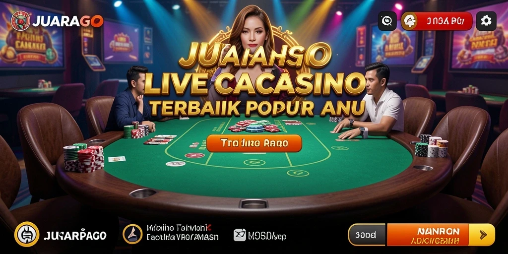 Tampilan gameplay Live Casino yang menarik di JUARAGO.