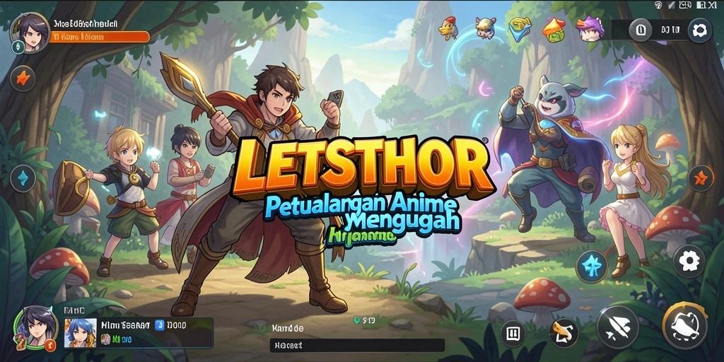 Tampilan menarik dari gameplay LETSTHOR yang penuh aksi.