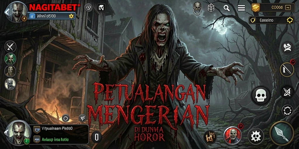 Tangkapan layar NAGITABET menunjukkan suasana gameplay yang mencekam dan penuh aksi.