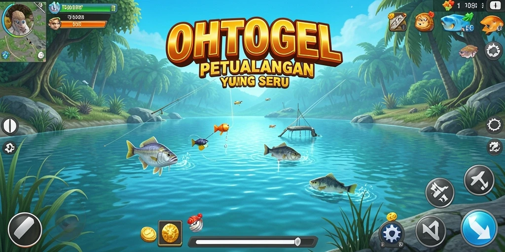 Screenshot gameplay OHTOGEL menampilkan momen memancing yang seru.