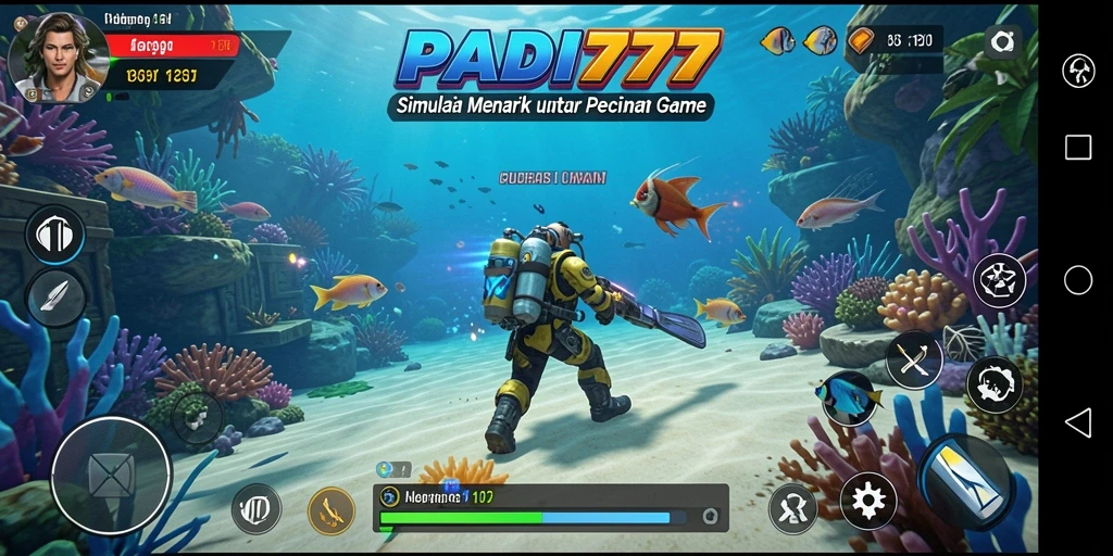 Tampilan gameplay PADI777 dengan visual menakjubkan dan suasana yang hidup.