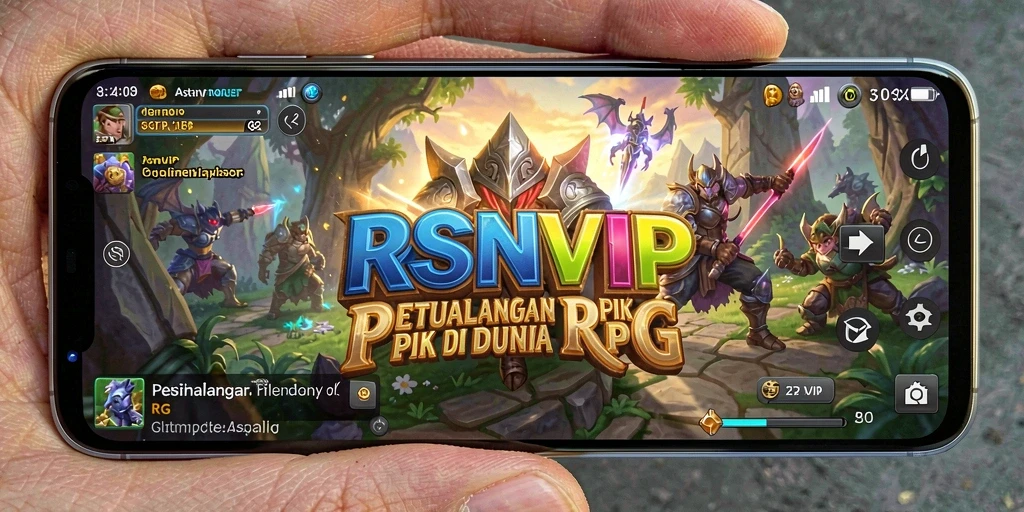 Screenshot RSNVIP menampilkan aksi pertempuran yang seru.